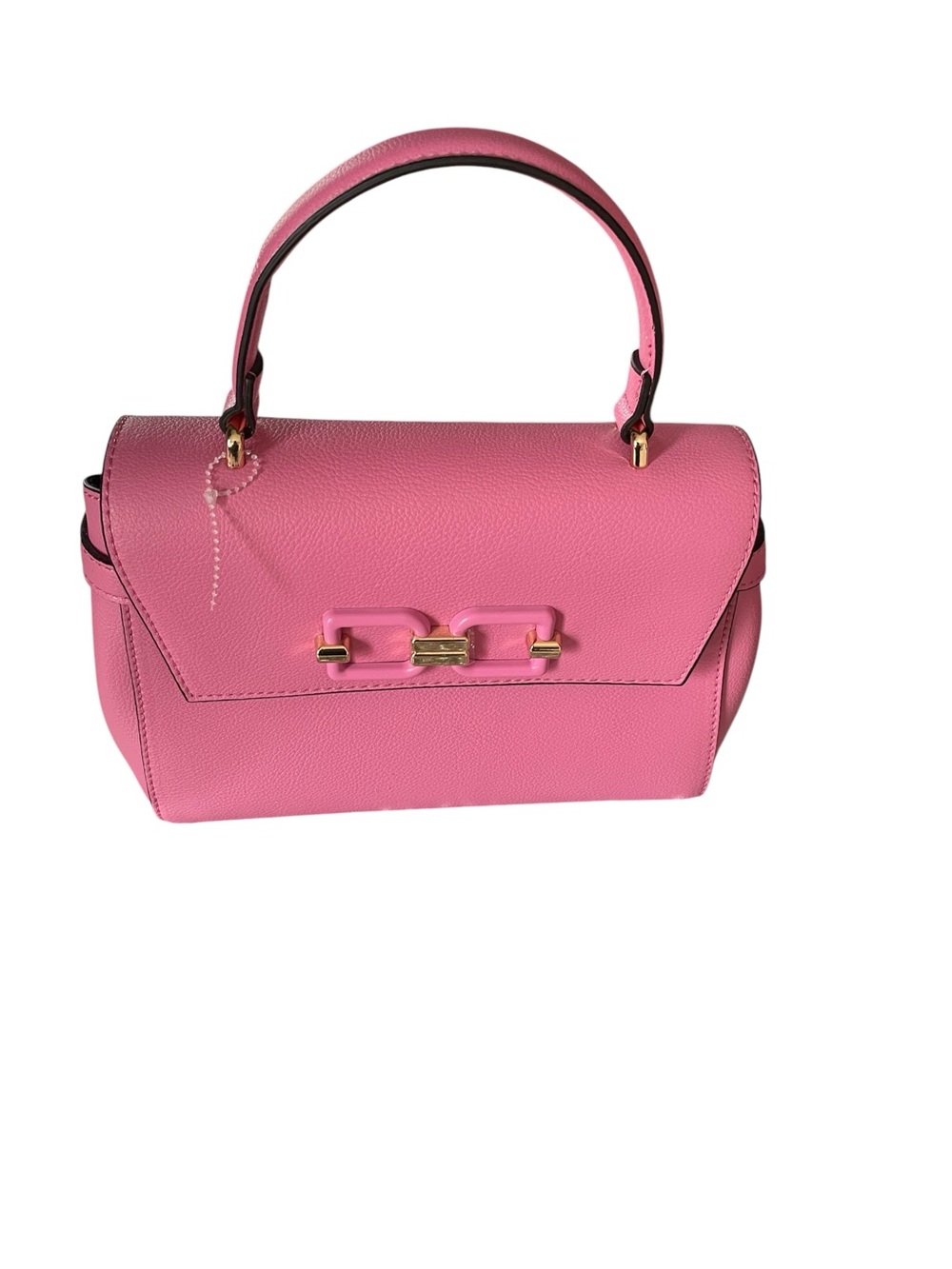 Aldo Pink Top-Handle Satchel with Gold Accents